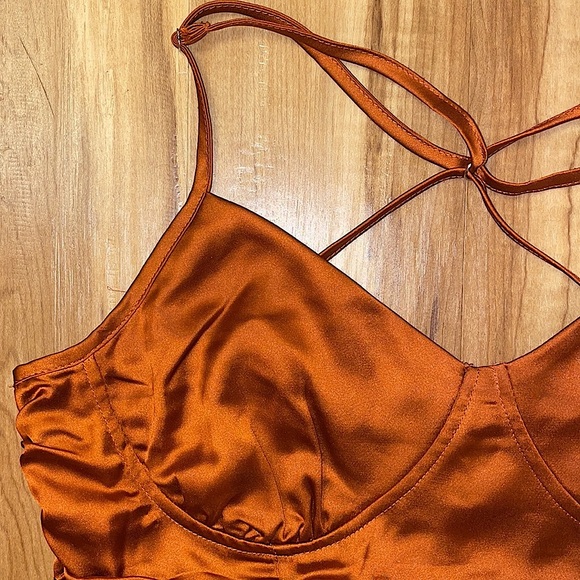 Forever 21 cropped corset style top size M - Picture 4 of 12